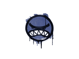 封装的涂鸦 | 愤怒 (靛蓝)