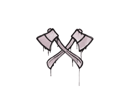 封装的涂鸦 | 双斧 (藕色)
