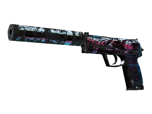 USP 消音版(StatTrak™) | 黑色魅影 (战痕累累)