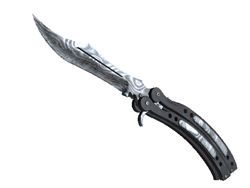 蝴蝶刀(★ StatTrak™) | 大马士革钢 (久经沙场)