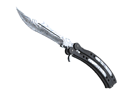 蝴蝶刀(★ StatTrak™) | 大马士革钢 (略有磨损)
