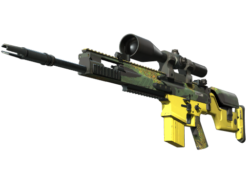 SCAR-20(StatTrak™) | 丛林滑流 (略有磨损)