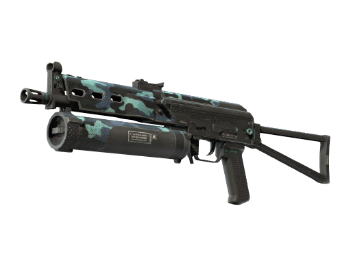 PP-野牛（StatTrak™） | 黑夜暴乱 (略有磨损)