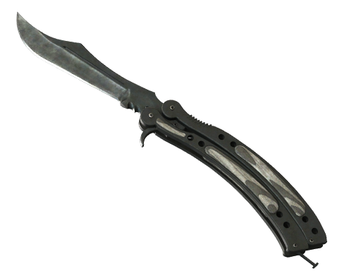 蝴蝶刀（★） | 黑色层压板 (战痕累累)