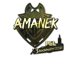 印花 | AMANEK(金色)| 2021年斯德哥尔摩锦标赛