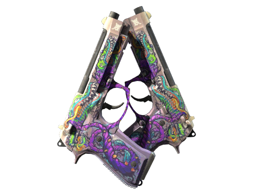 双持贝瑞塔(StatTrak™) | 食人花 (略有磨损)