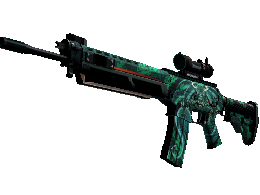 SG 553(StatTrak™) | 青龙 (略有磨损)