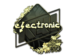 印花 | electronic（金色）| 2022年里约热内卢锦标赛