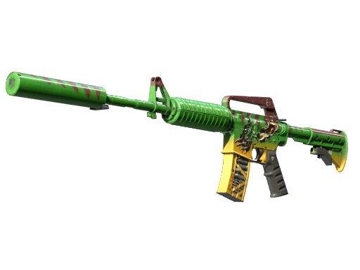 M4A1 消音型(StatTrak™) | 隐伏帝王龙 (略有磨损)