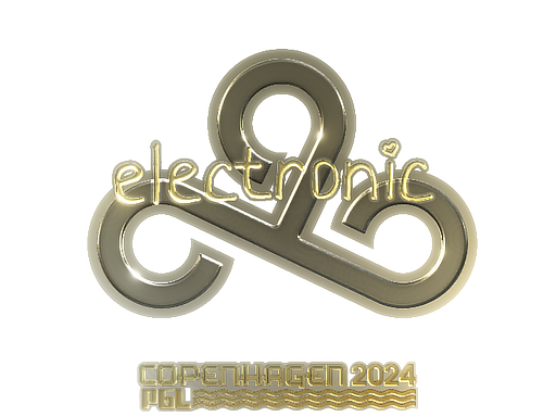 印花 | electronic（金色）| 2024年哥本哈根锦标赛