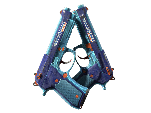 双持贝瑞塔（StatTrak™） | 水枪冲击 (战痕累累)