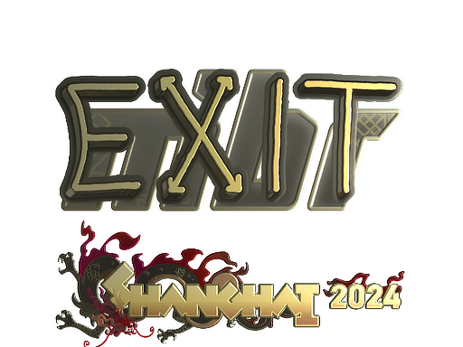 印花 | exit（金色）| 2024年上海锦标赛