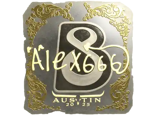 印花 | alex666（金色）| 2025年奥斯汀锦标赛
