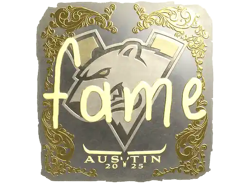印花 | fame（金色）| 2025年奥斯汀锦标赛