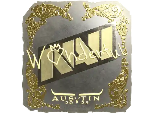 印花 | w0nderful（金色）| 2025年奥斯汀锦标赛