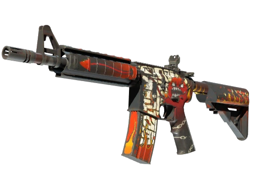 M4A4（StatTrak™） | 地狱烈焰 (破损不堪)