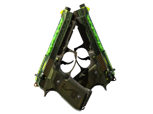 双持贝瑞塔（StatTrak™） | 毒蛇袭击 (破损不堪)