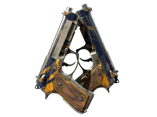 双持贝瑞塔（StatTrak™） | 海斗士 (战痕累累)