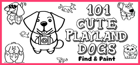 101 Cute Playland Dogs: Find & Paint
