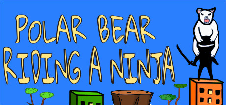 Polar Bear Riding A Ninja