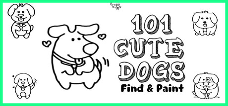 101 Cute Dogs: Find & Paint